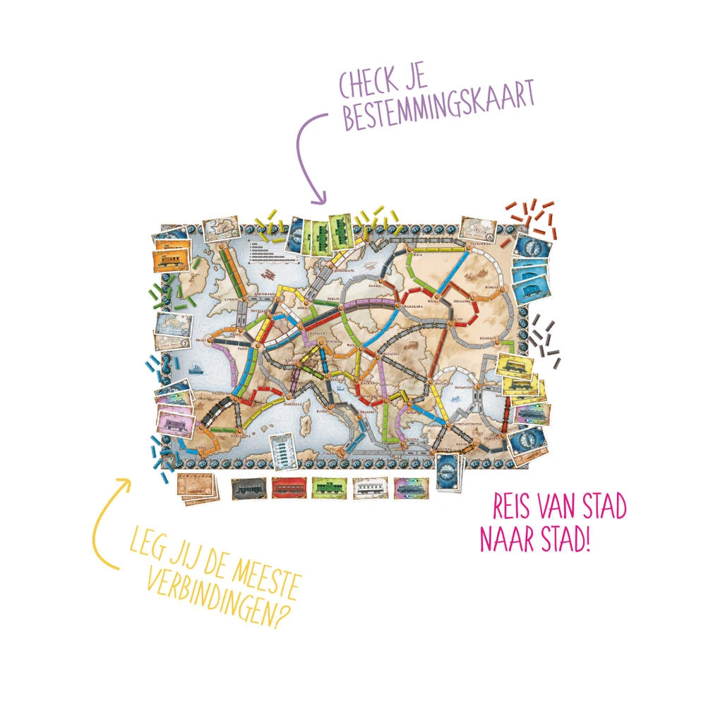 Days Of Wonder Ticket To Ride Europe 5 Days Of Wonder Ticket To Ride Europe - Afbeelding 3