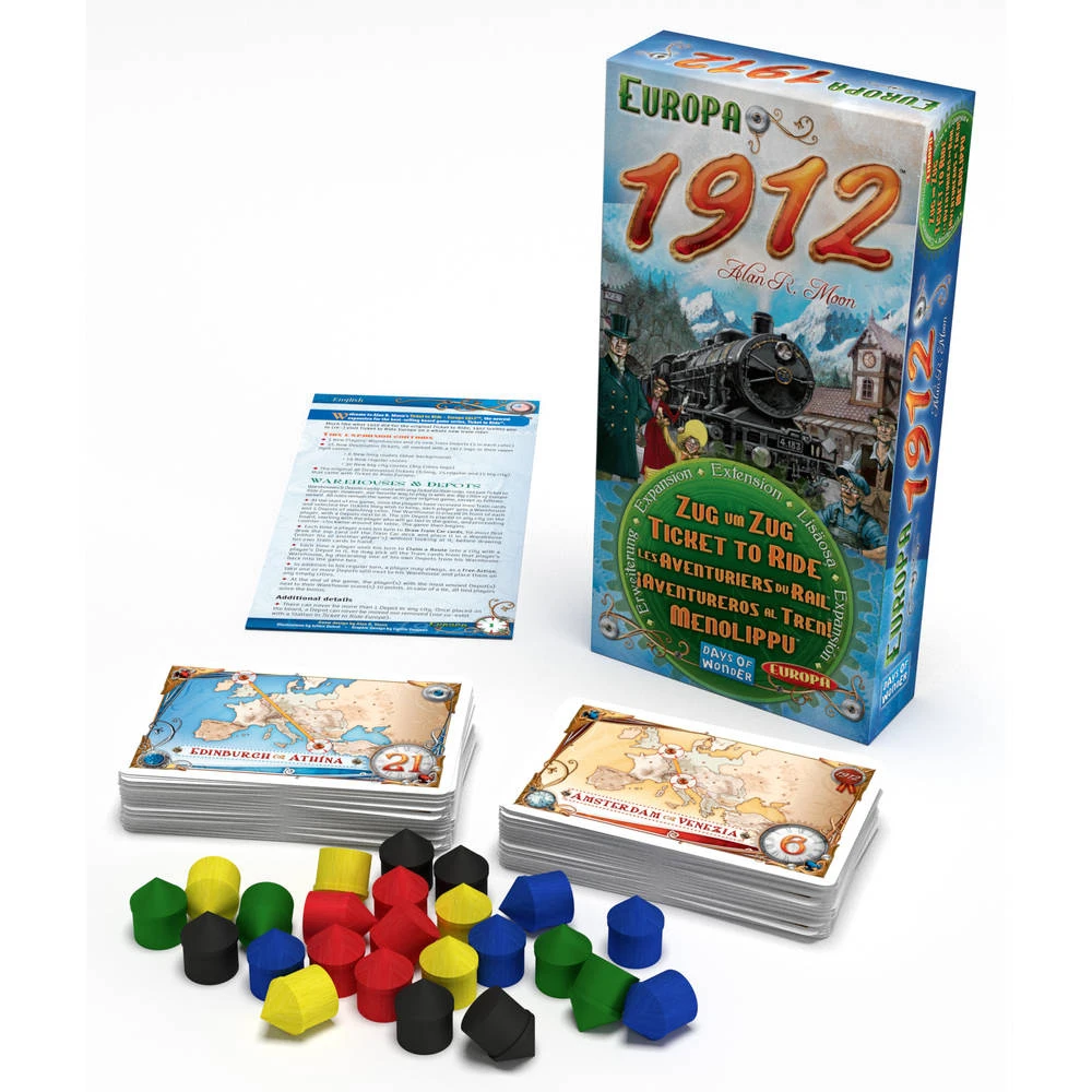 Days Of Wonder Ticket To Ride Europa 1912 - Uitbreiding 3 Days Of Wonder Ticket To Ride Europa 1912 - Uitbreiding