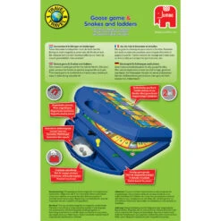 Jumbo Ganzenbord & Slangen En Ladders Reisspel 12 Jumbo Ganzenbord & Slangen En Ladders Reisspel -Spel Serie 1288985 003