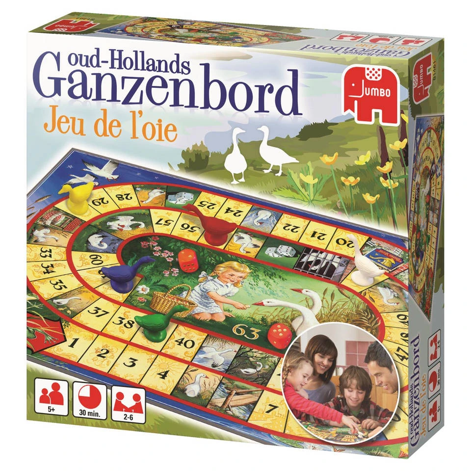 Jumbo Oud-Hollands Ganzenbord 5 Jumbo Oud-Hollands Ganzenbord - Afbeelding 3