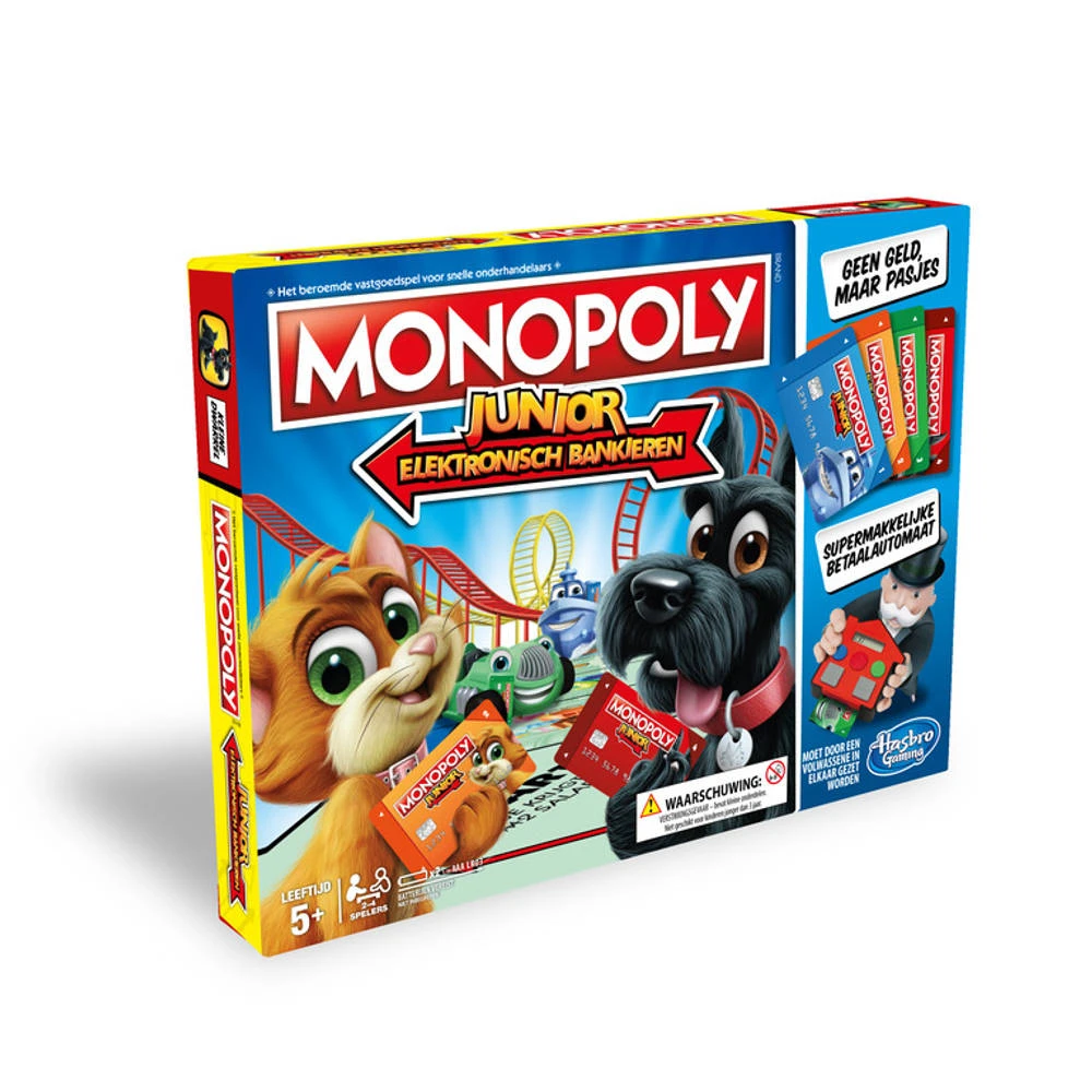 Hasbro Gaming Monopoly Junior Elektronisch Bankieren 4 Hasbro Gaming Monopoly Junior Elektronisch Bankieren - Afbeelding 2