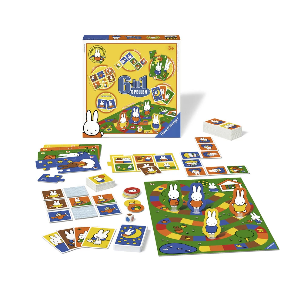 Ravensburger Nijntje 6-in-1 Spellendoos 3 Ravensburger Nijntje 6-in-1 Spellendoos