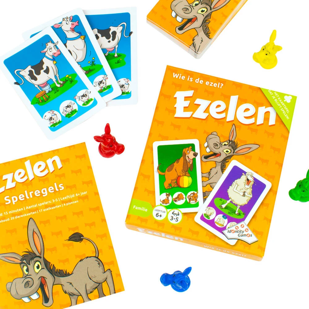 Identity Games Ezelen: Wie Is De Ezel? Kaartspel 5 Identity Games Ezelen: Wie Is De Ezel? Kaartspel - Afbeelding 3