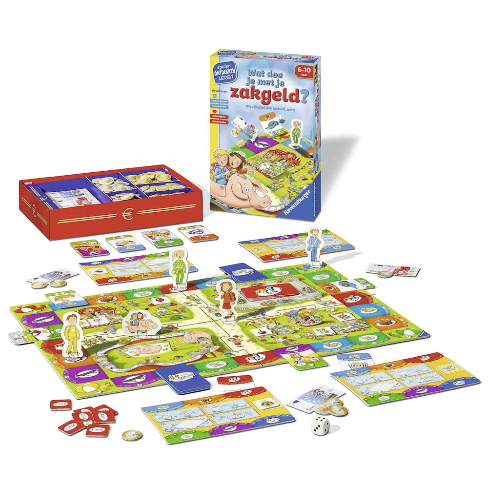 Ravensburger Wat Doe Je Met Je Zakgeld? Bordspel 3 Ravensburger Wat Doe Je Met Je Zakgeld? Bordspel