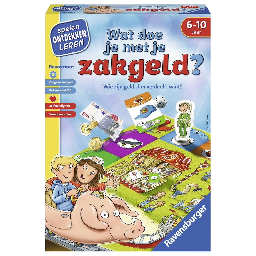 Ravensburger Wat Doe Je Met Je Zakgeld? Bordspel 4 Ravensburger Wat Doe Je Met Je Zakgeld? Bordspel - Afbeelding 2