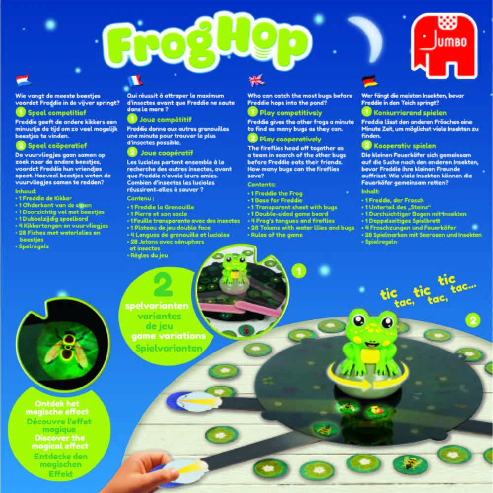 Jumbo Frog Hop Gezelschapsspel 7 Jumbo Frog Hop Gezelschapsspel - Afbeelding 5