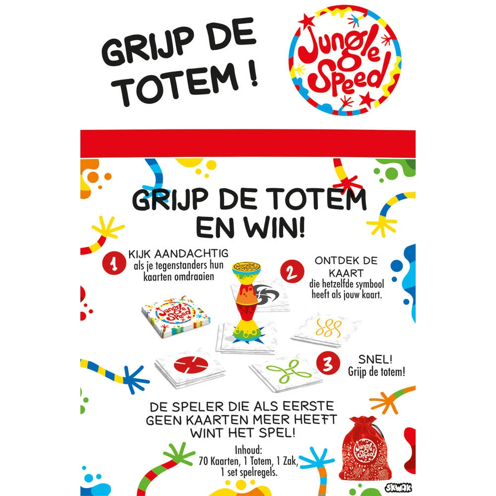 ASMODEE Jungle Speed Skwak Edition Kaartspel 7 ASMODEE Jungle Speed Skwak Edition Kaartspel - Afbeelding 5