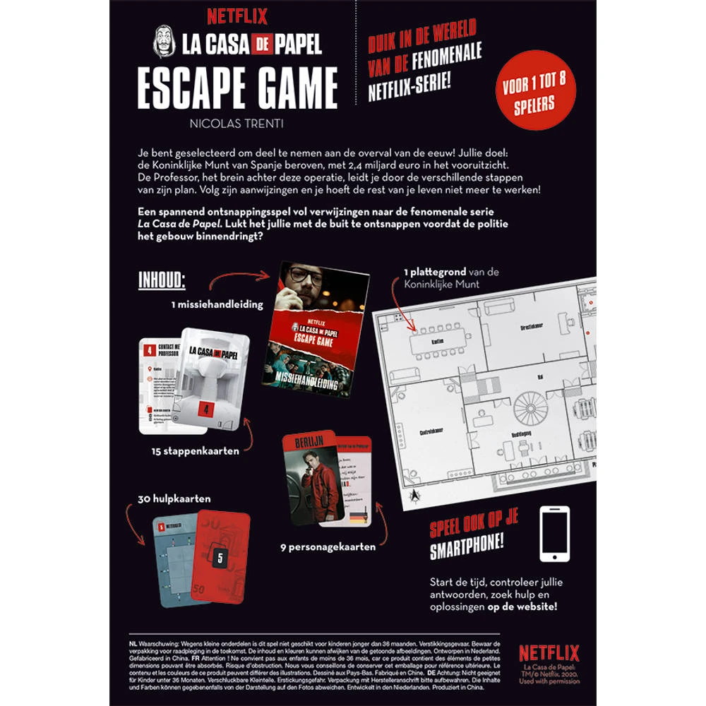 Jumbo La Casa De Papel Ontsnap Spel 6 Jumbo La Casa De Papel Ontsnap Spel - Afbeelding 4