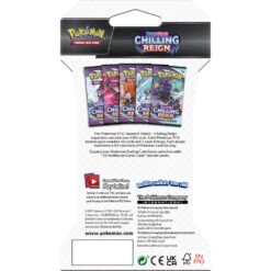 ASMODEE Pokémon TCG Sword & Shield Chilling Reign Sleeved Booster -Spel Serie 1987750 1c843893