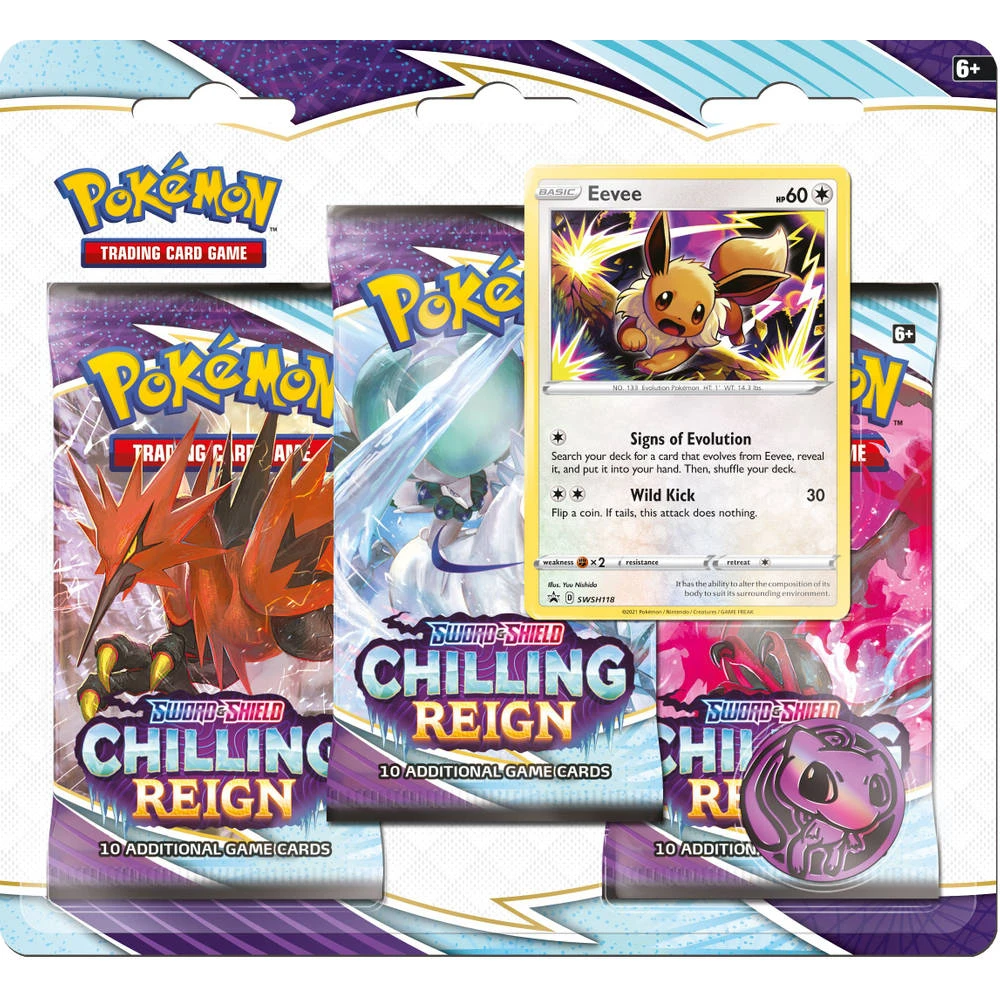 ASMODEE Pokémon TCG Sword & Shield Chilling Reign Boosterblister 4 ASMODEE Pokémon TCG Sword & Shield Chilling Reign Boosterblister - Afbeelding 2