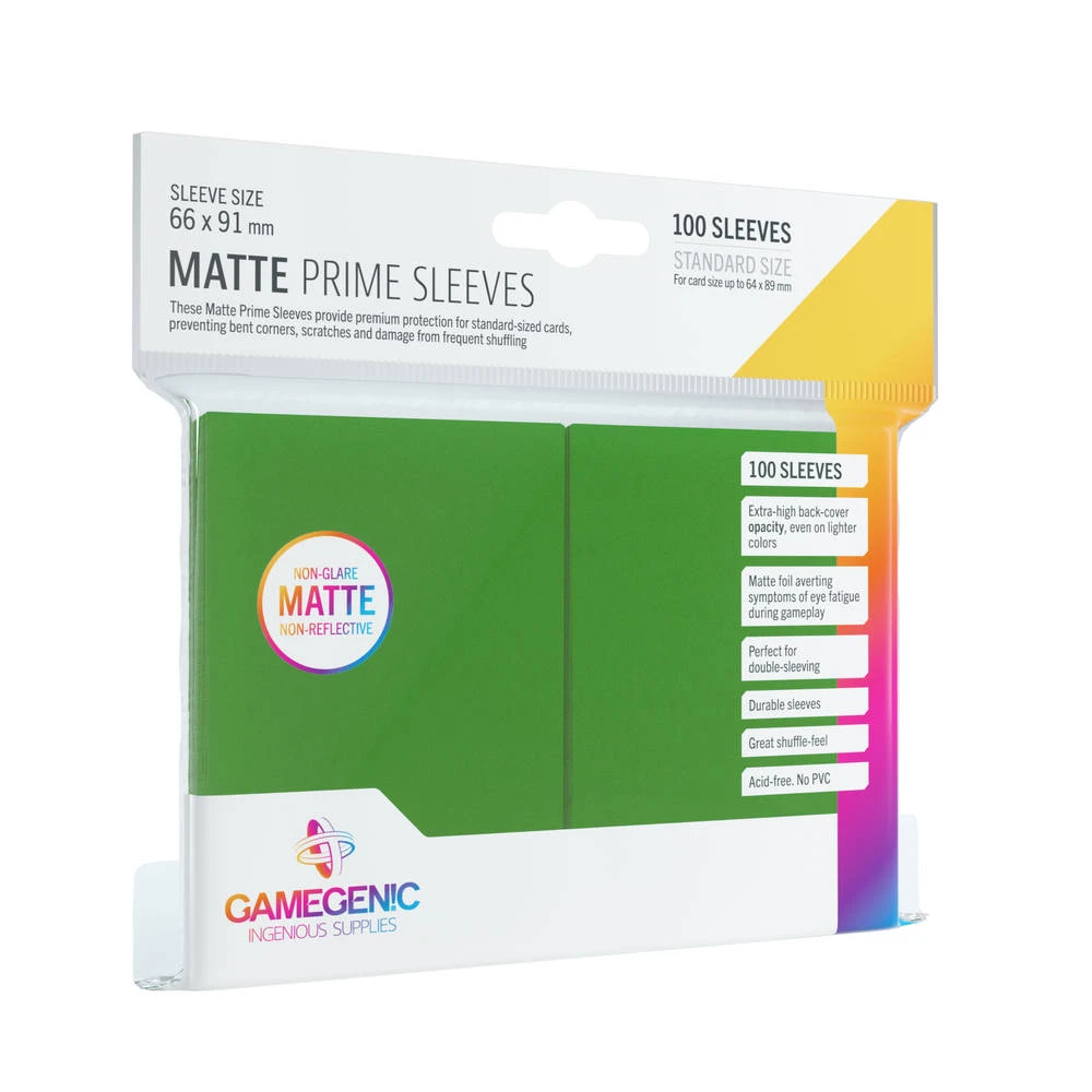 ASMODEE Matte Prime Sleeves - Groen 3 ASMODEE Matte Prime Sleeves - Groen