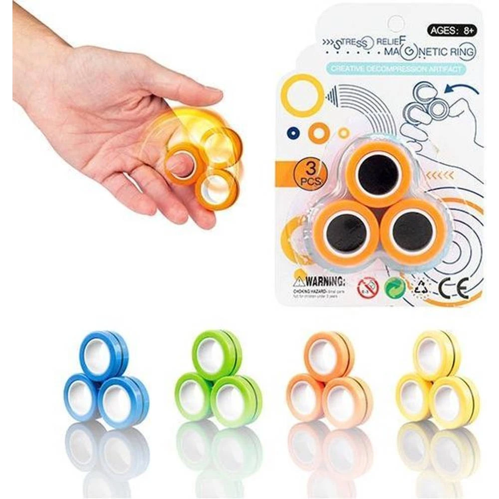 No Brand Fidget Magnetische Ringen 3 No Brand Fidget Magnetische Ringen
