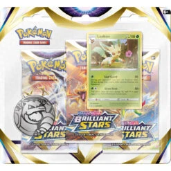 ASMODEE Pokémon TCG Sword & Shield: Brilliant Stars 3 Booster Blister Leafeon