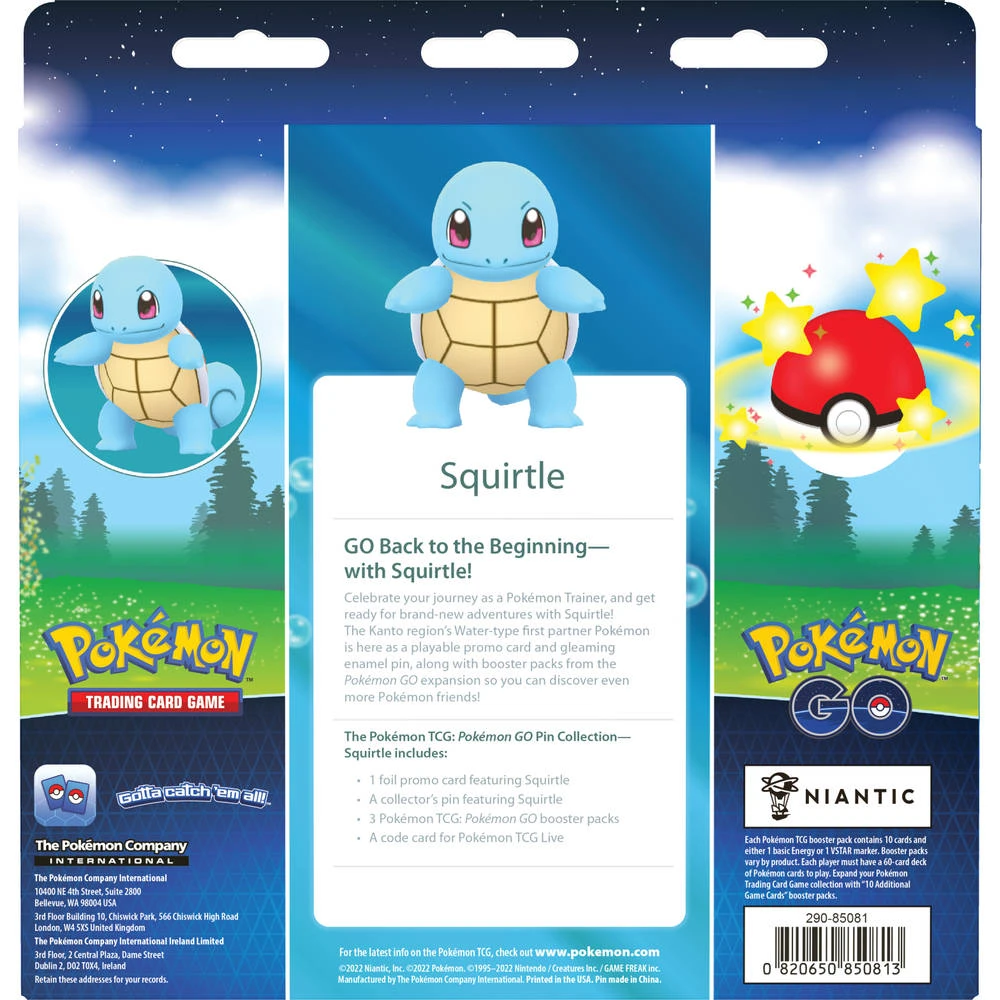 ASMODEE Pokémon Go TCG Pin Box Squirtle 4 ASMODEE Pokémon Go TCG Pin Box Squirtle - Afbeelding 2