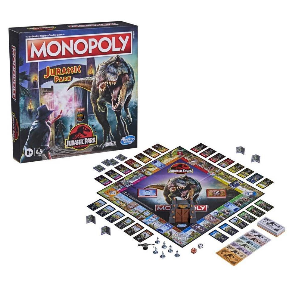 Hasbro Gaming Monopoly Jurassic Park Bordspel Educatief 3 Hasbro Gaming Monopoly Jurassic Park Bordspel Educatief