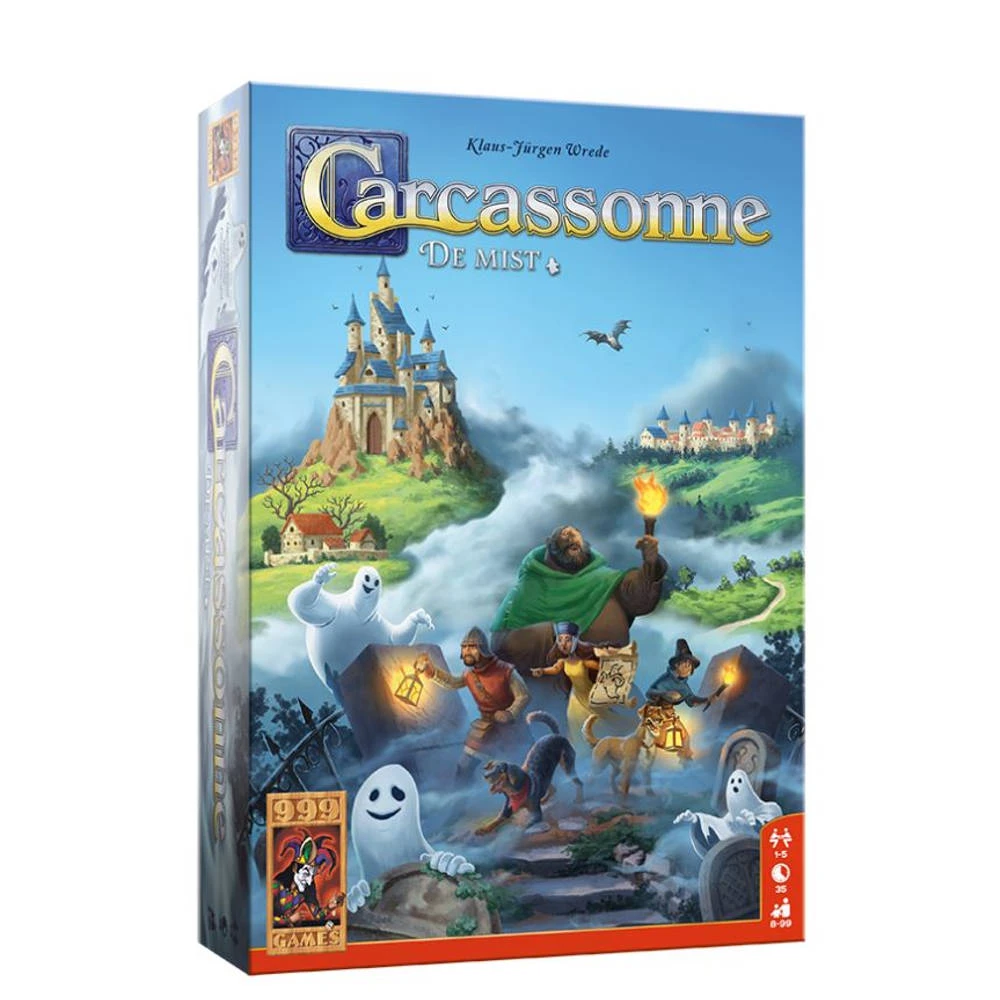 999 Games Carcassonne Uitbreiding: De Mist 4 999 Games Carcassonne Uitbreiding: De Mist - Afbeelding 2