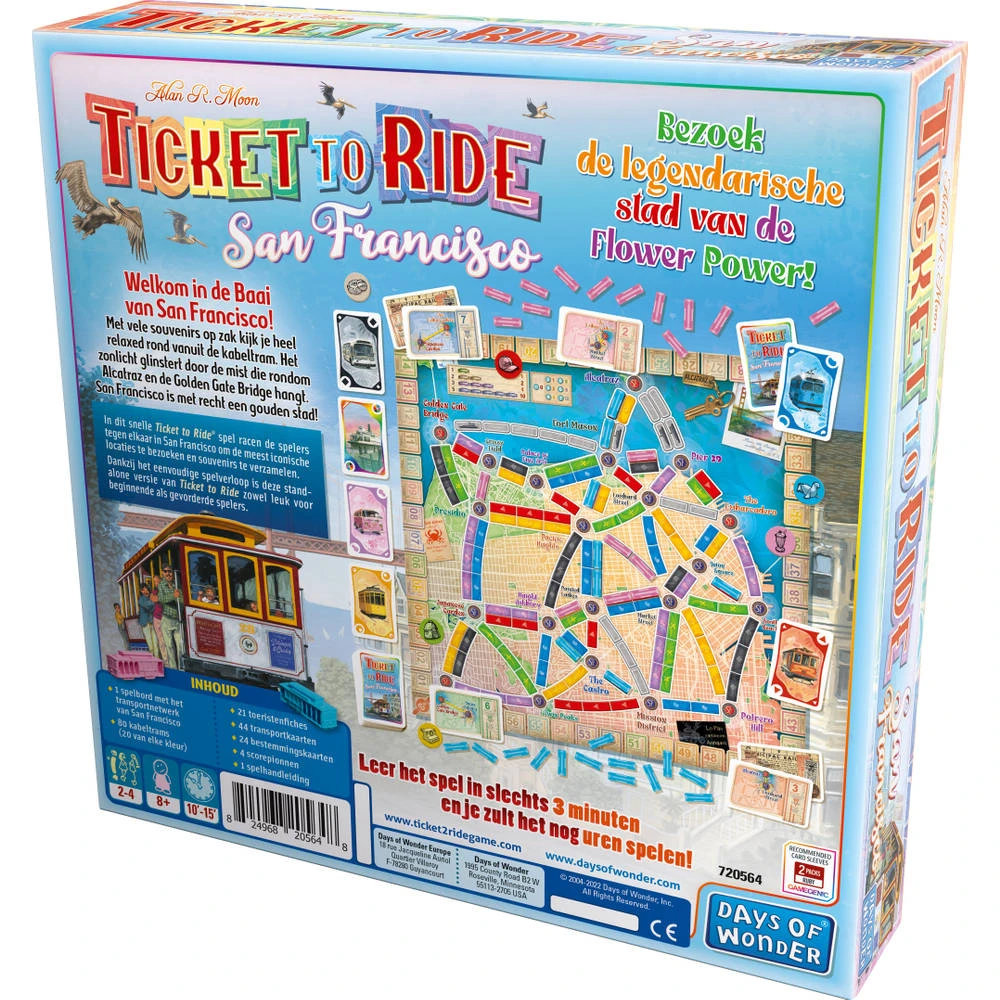 Days Of Wonder Ticket To Ride San Francisco 8 Days Of Wonder Ticket To Ride San Francisco - Afbeelding 6