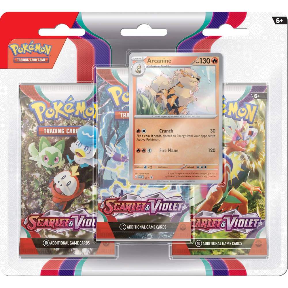 ASMODEE Pokémon TCG Scarlet & Violet Booster Blister Arcanine 3 ASMODEE Pokémon TCG Scarlet & Violet Booster Blister Arcanine