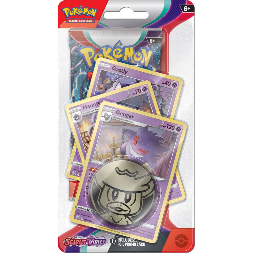 ASMODEE Pokémon TCG Scarlet & Violet Checklane Blister Gengar 3 ASMODEE Pokémon TCG Scarlet & Violet Checklane Blister Gengar