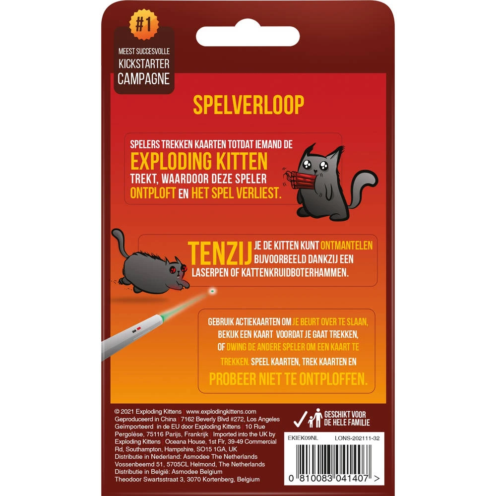 ASMODEE Exploding Kittens 2 Speler Editie 5 ASMODEE Exploding Kittens 2 Speler Editie - Afbeelding 3