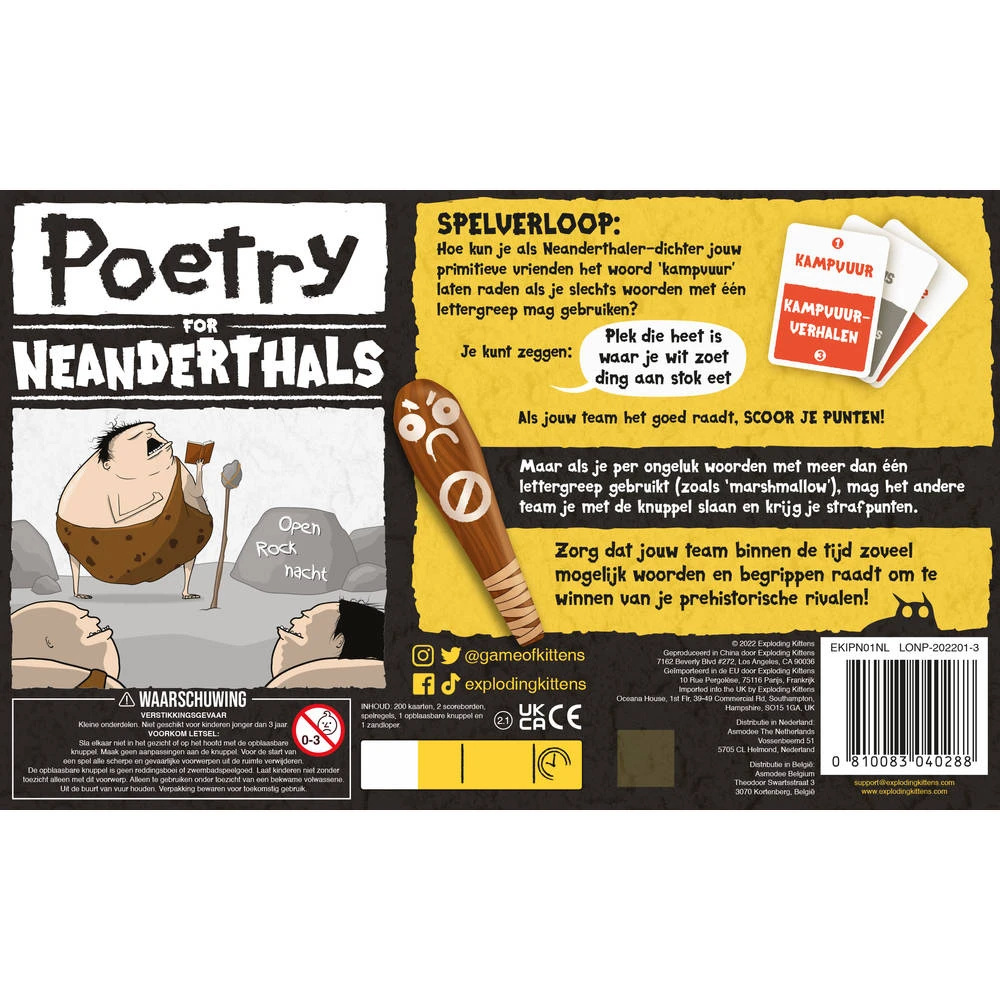 ASMODEE Poetry For Neanderthals 4 ASMODEE Poetry For Neanderthals - Afbeelding 2