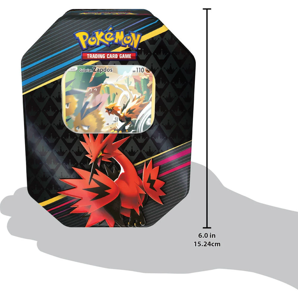 ASMODEE Pokémon TCG Crown Zenith Special Art Tin Zapdos 4 ASMODEE Pokémon TCG Crown Zenith Special Art Tin Zapdos - Afbeelding 2