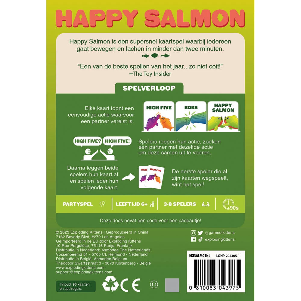 ASMODEE Happy Salmon 4 ASMODEE Happy Salmon - Afbeelding 2