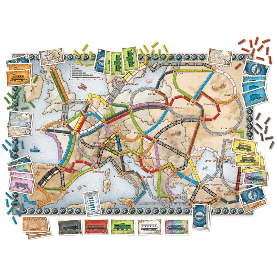 Days Of Wonder Ticket To Ride Europe 4 Days Of Wonder Ticket To Ride Europe - Afbeelding 2